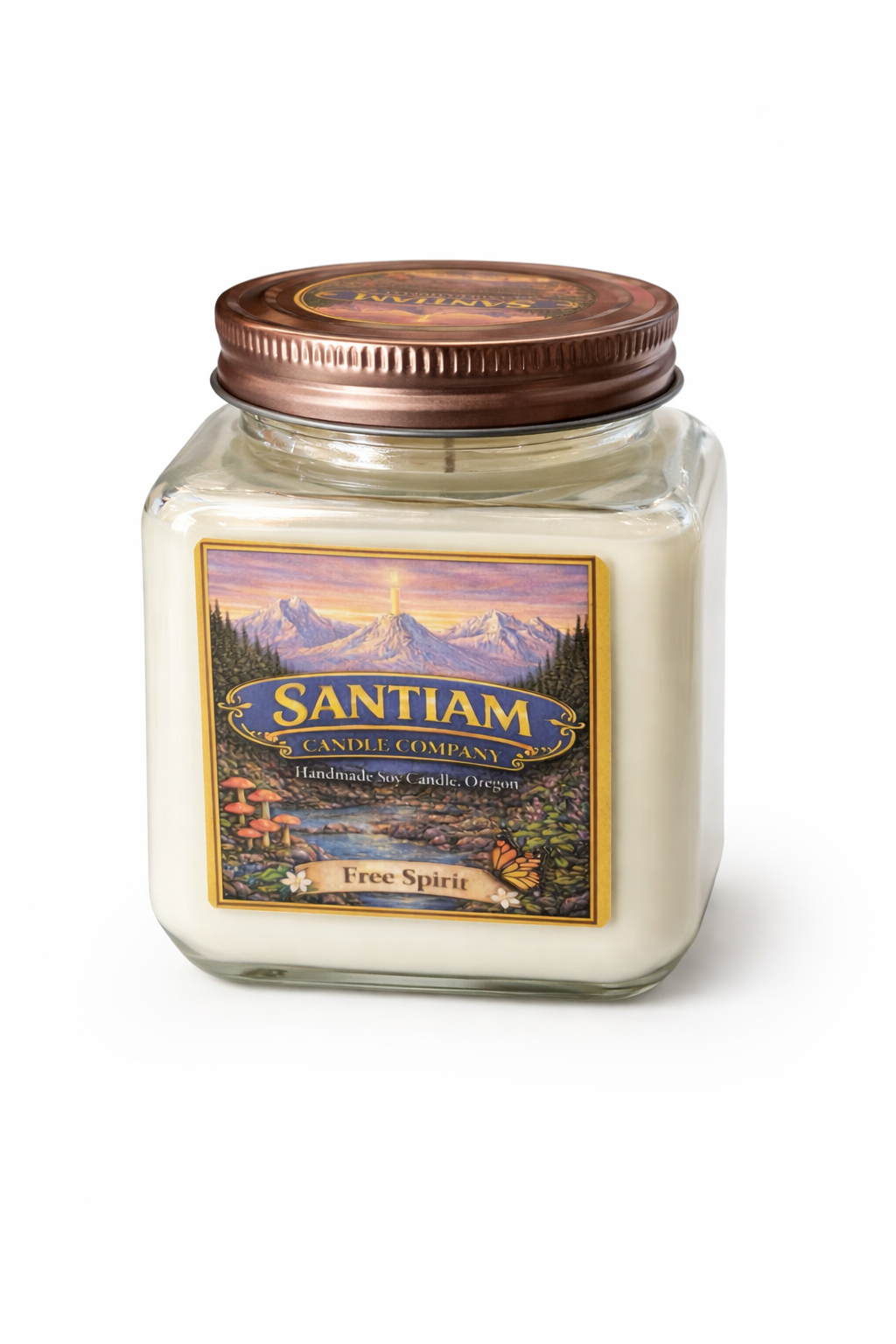 Free Spirit 16 oz Glass Jar