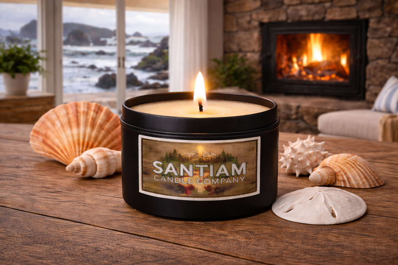 Seaside Getaway 4oz scented Candle