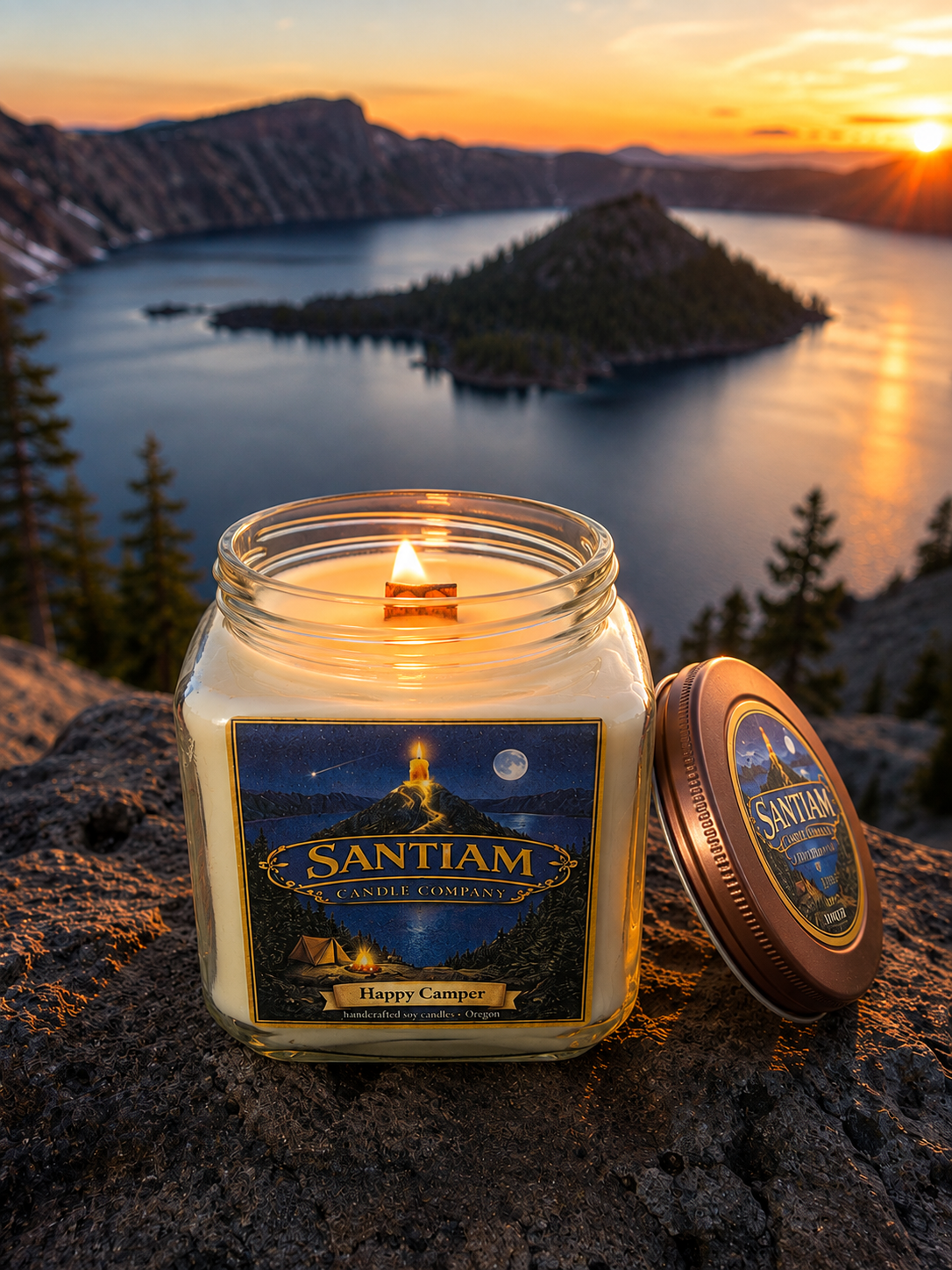 Happy Camper | 15.5 oz Handcrafted Soy Candle