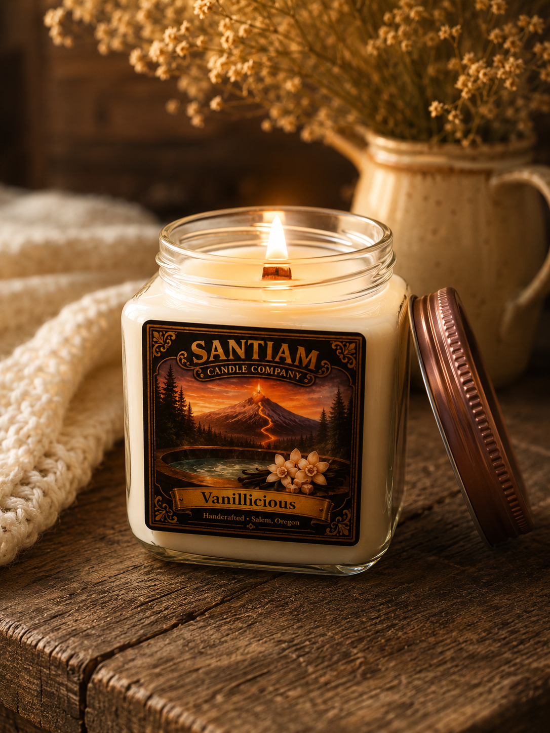 Vanillicious | 15.5 oz Jar | Handcrafted Soy Candle
