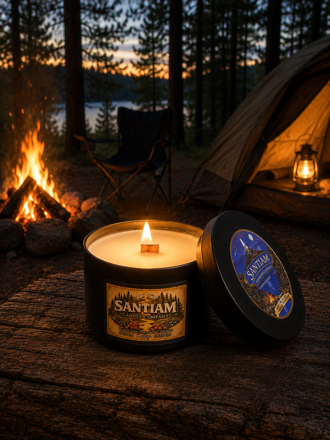 Happy Camper | 7 oz Tin | Handcrafted Soy Candle