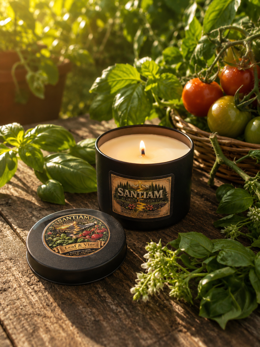Leaf & Vine | 3.5 oz Tin | Handcrafted Soy Candle