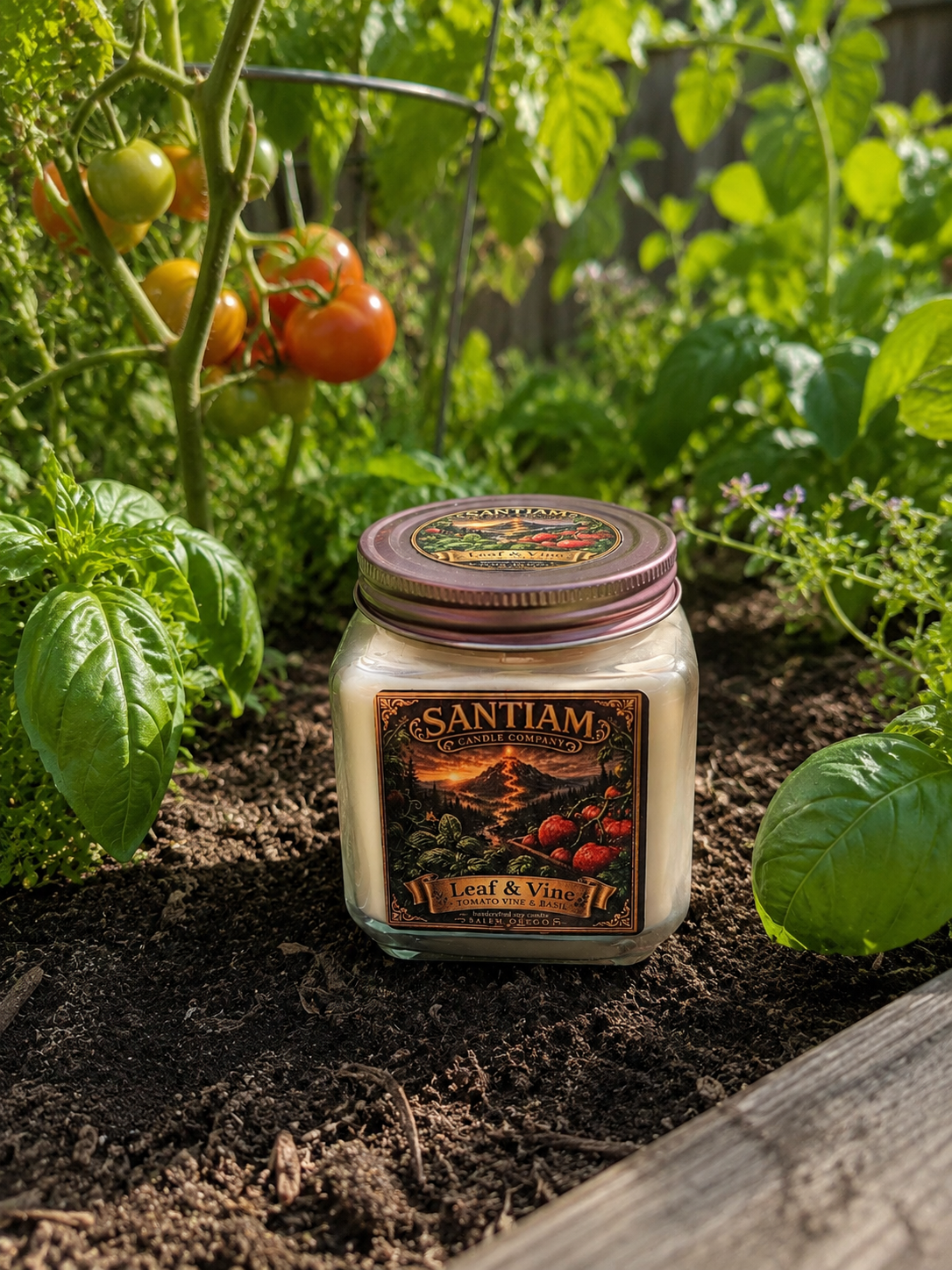 Leaf & Vine | 15.5 oz Jar | Handcrafted Soy Candle