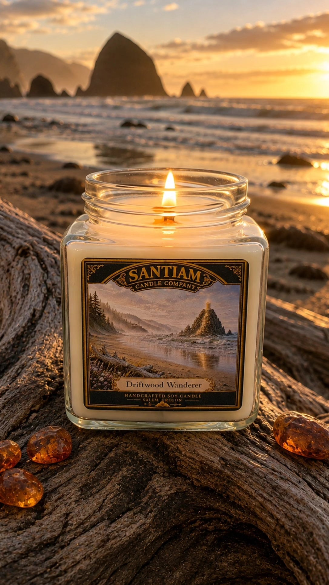 Driftwood Wanderer | 15.5 oz Handcrafted Soy Candle