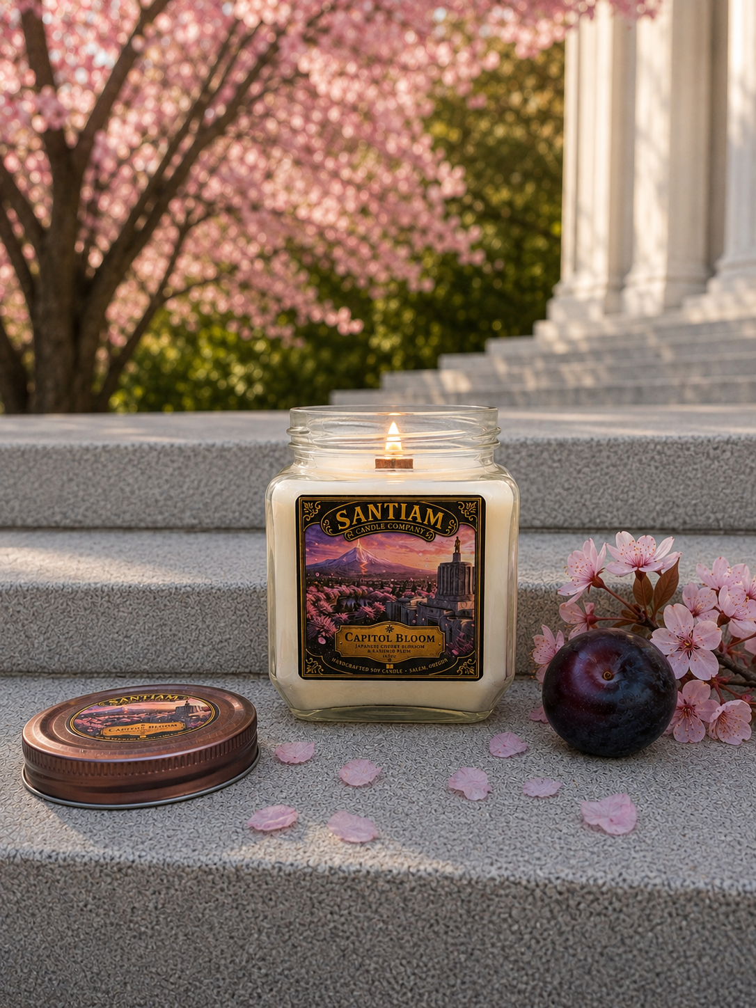 Capitol Bloom | 15.5 oz Handcrafted Soy Candle