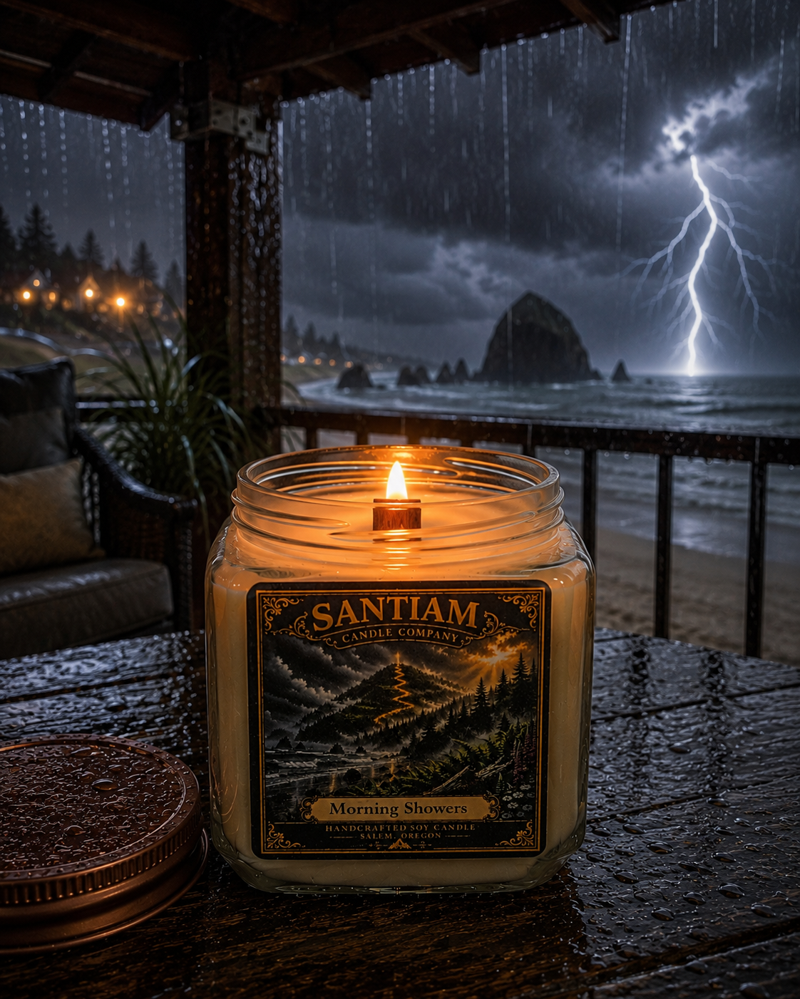 Morning Showers | 15.5 oz Jar | Handcrafted Soy Candle