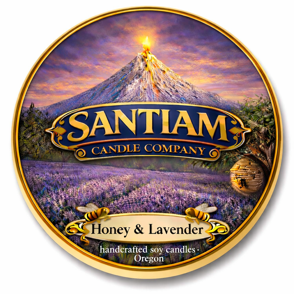 Honey Lavender Scented Candle 4oz